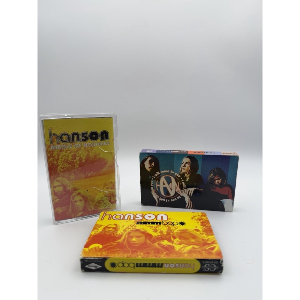 Lof of 3 Hanson Cassette Tapes- MMMbop Middle of Nowhere I will Come to You